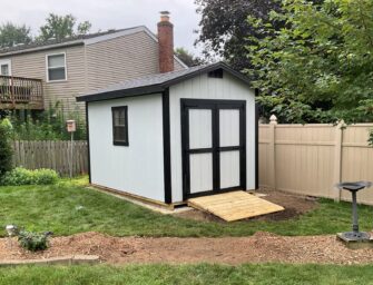 8x12 gable shed for garden