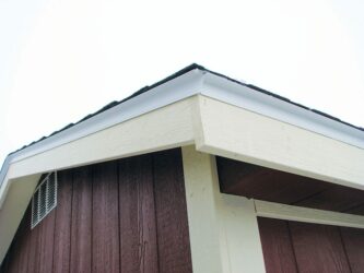 quality sheds roof overhang