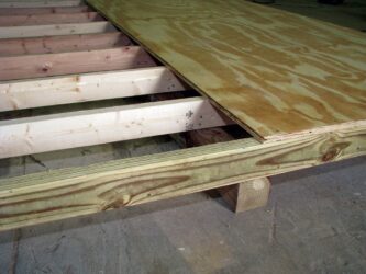 quality sheds standard floor joist 12inches on center