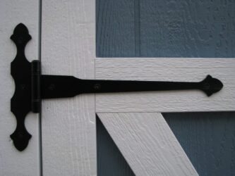 quality sheds heavy duty black hinges