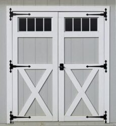 storage shed options transom doors