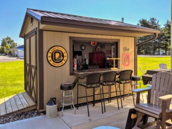 custom shed bar rent to own near springfield ohio